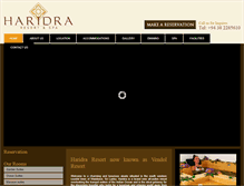 Tablet Screenshot of haridraresort.com